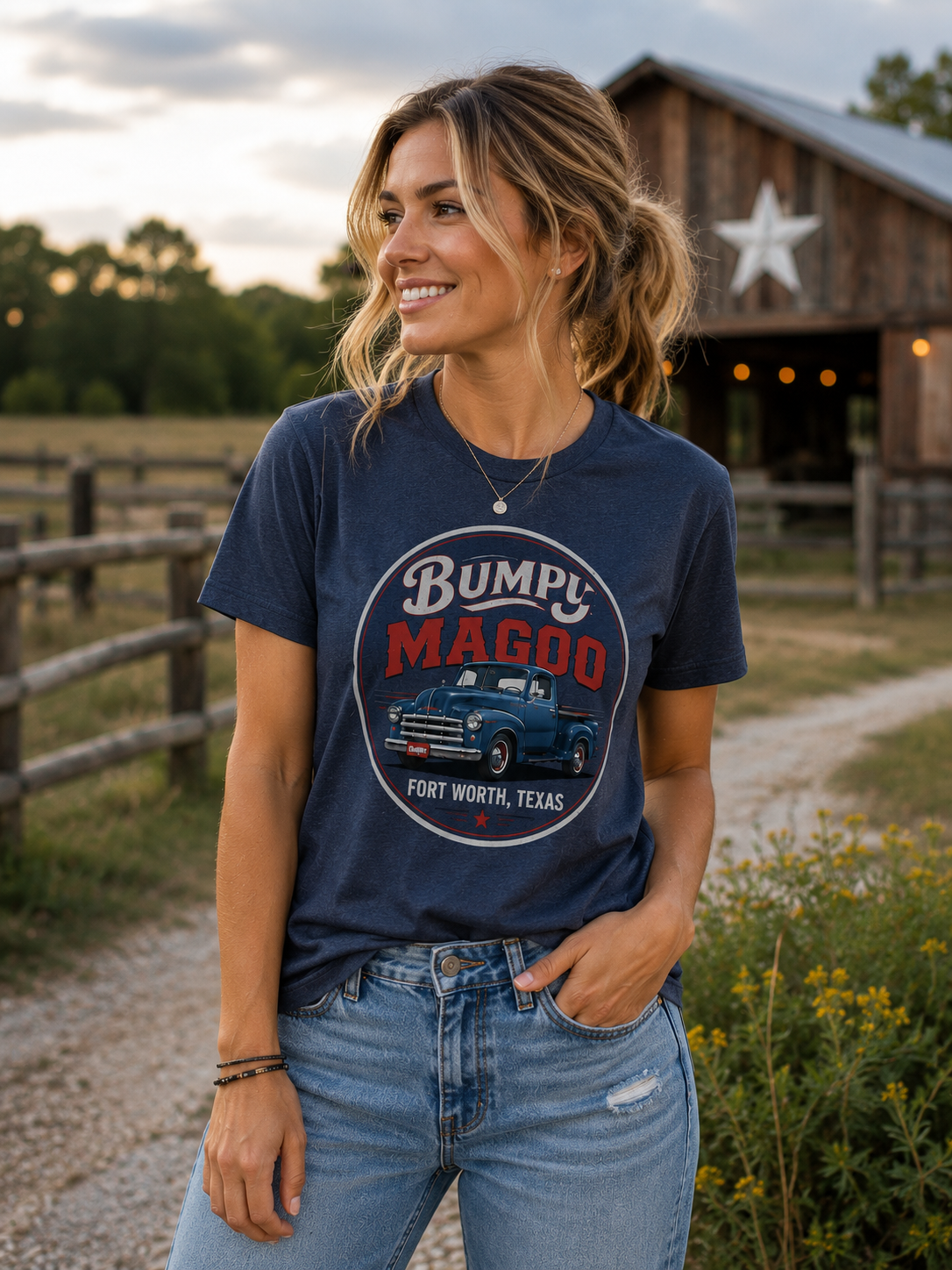 Bumpy Magoo Women’s Relaxed V-Neck Tee