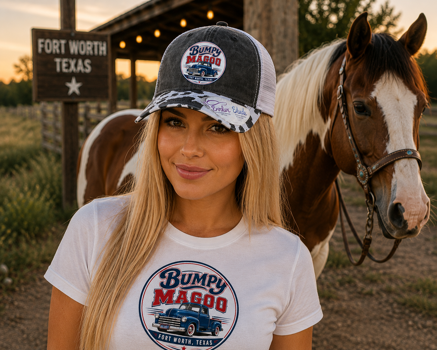 Baby Cakes Cow Print Trucker Cap