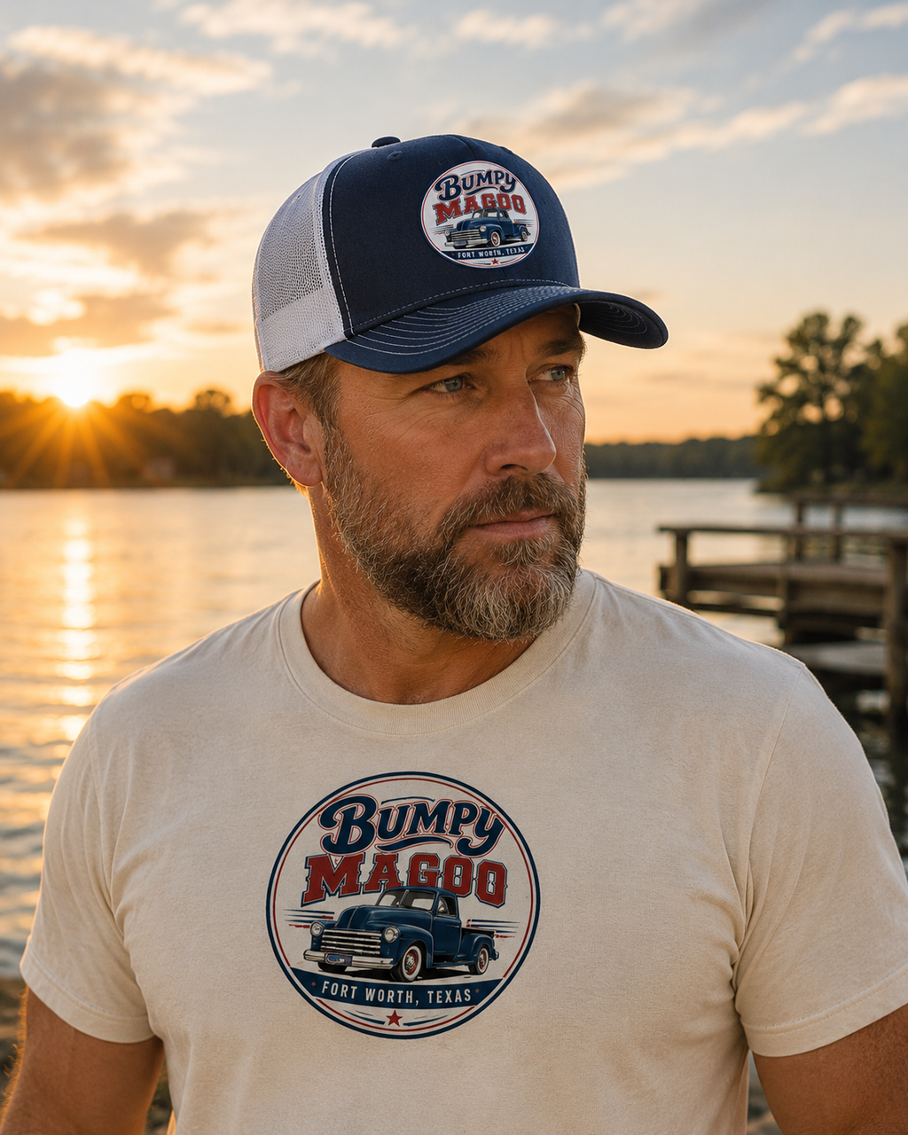 Bumpy Magoo 5-Panel Flatbill Trucker Cap