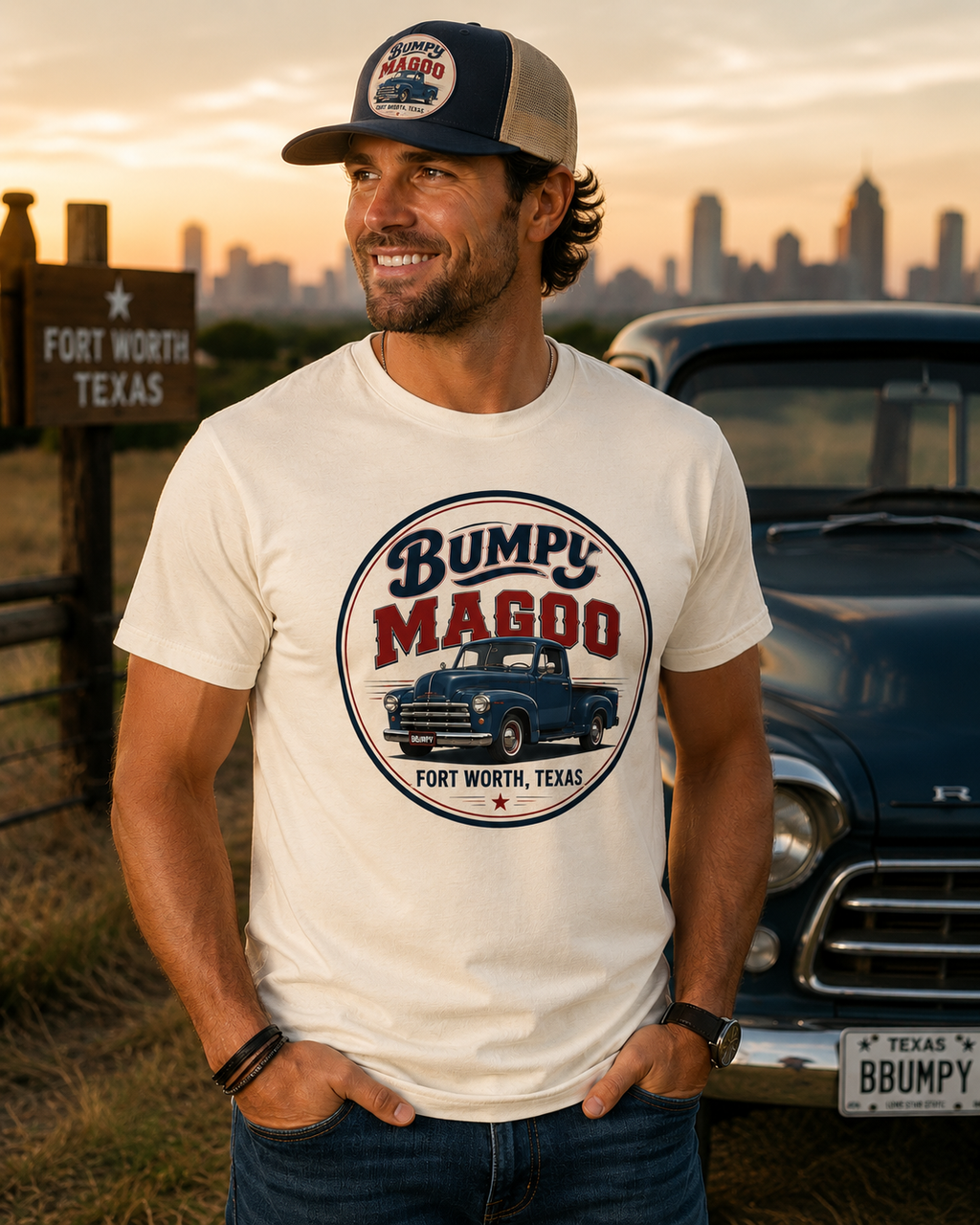 Bumpy Magoo 5-Panel Flatbill Trucker Cap
